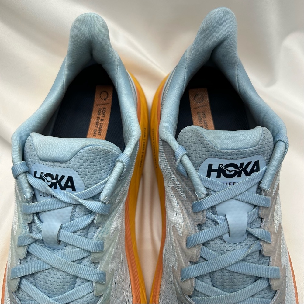 Hoka Women’s One One Clifton 8 Summer Song Ice Blue 10B Run Walk Comfy - Picture 12 of 15